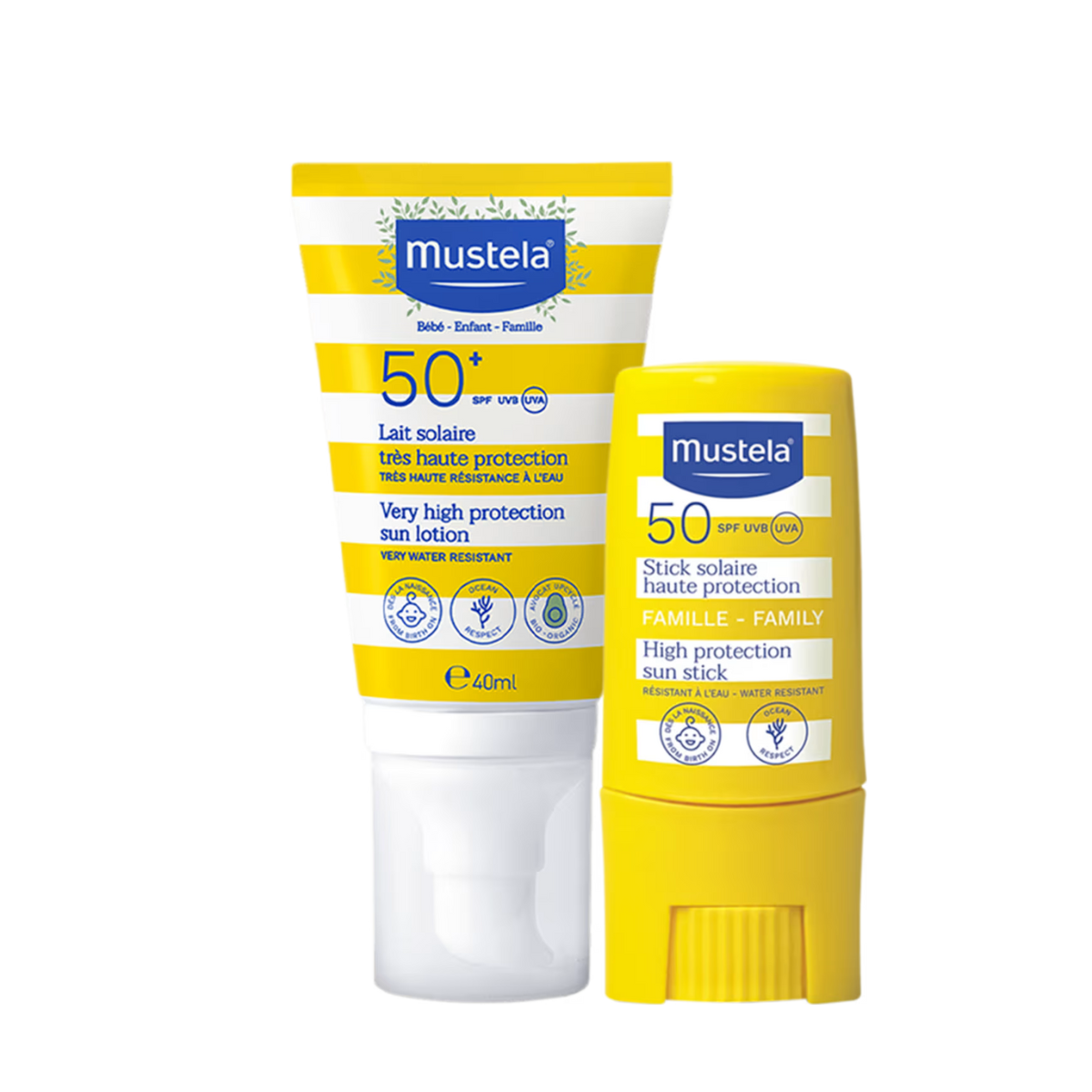 Kit Mustela Proteção Solar Adultos e Crianças (2 Produtos)