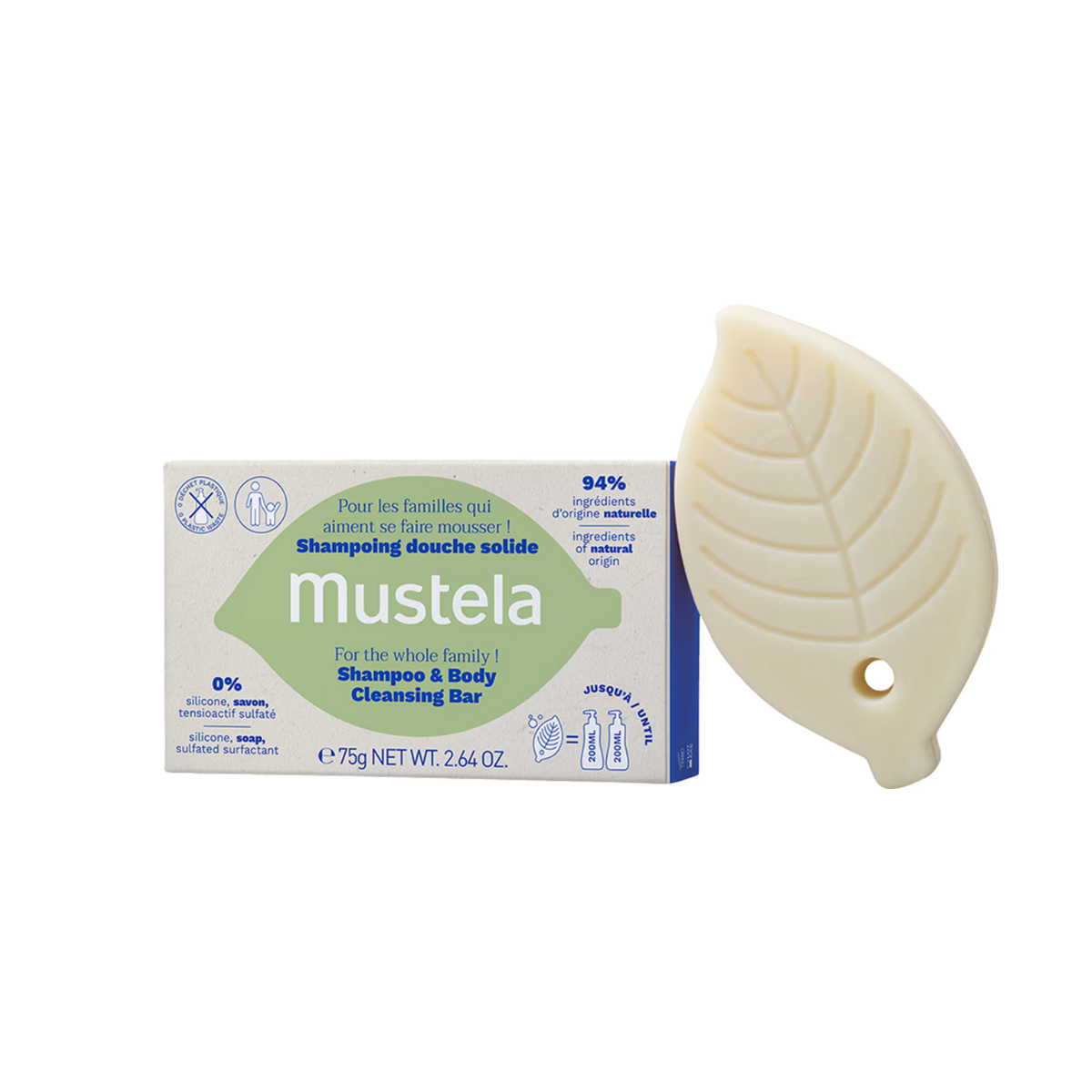 Mustela Corpo e Cabelo – Shampoo Sólido 75g
